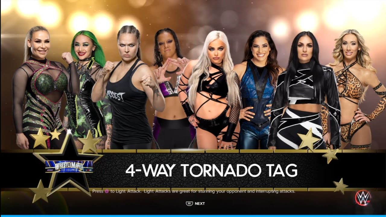 Wrestlemania 39 Womens Tag Team Showcase. WWE 2K23 backdrop