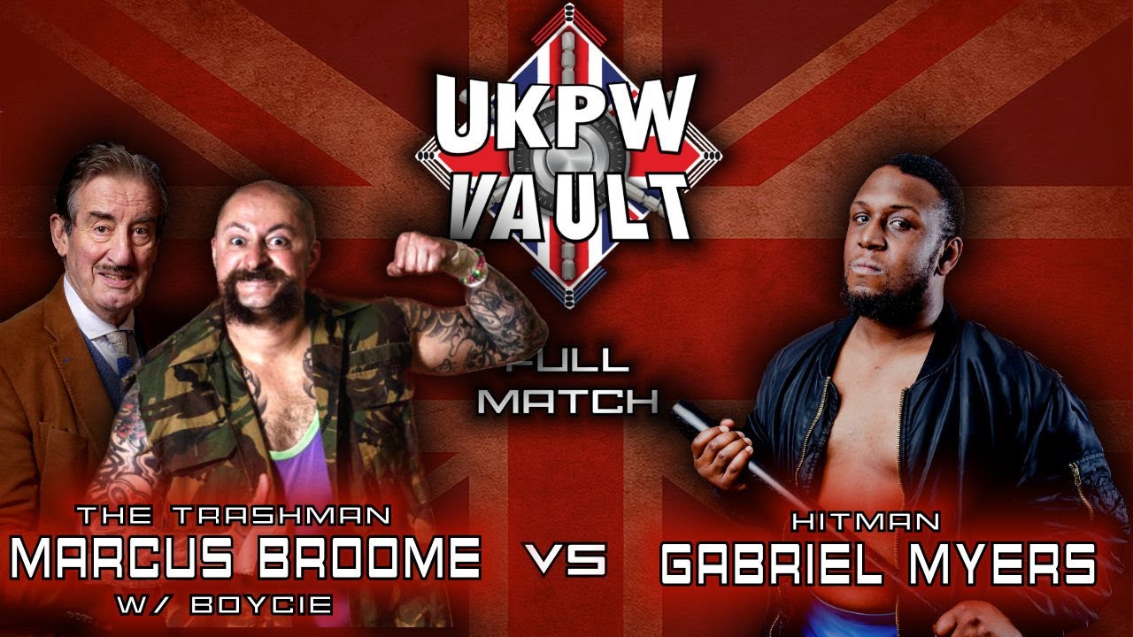 'The Trashman' Marcus Broome (w/ Boycie) vs 'Hitman' Gabriel Myers FULL MATCH background