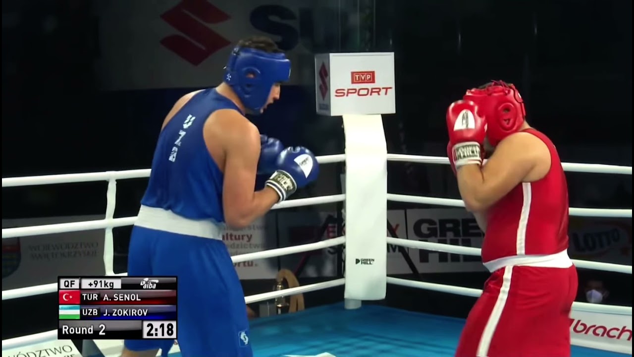 Jakhongir Zokirov (UZB) vs. Ahmet Senol (TUR) AIBA Youth World Championships 2021 (91+kg)