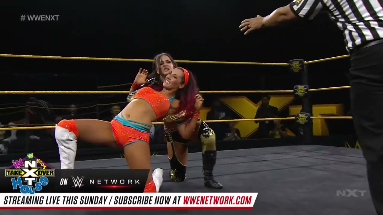 Santana Garrett vs. Aliyah: WWE NXT, June 3, 2020 background