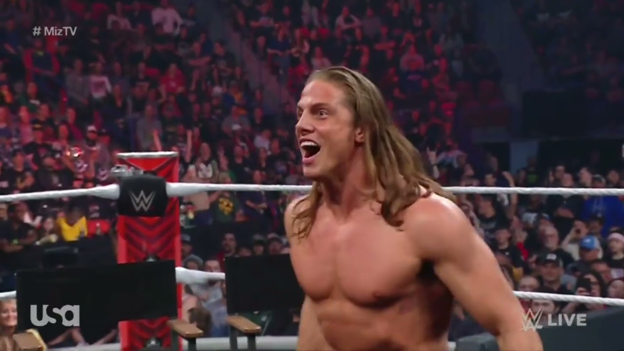 WWE RAW THE MIZ VS RIDDLE 06/06/22 background