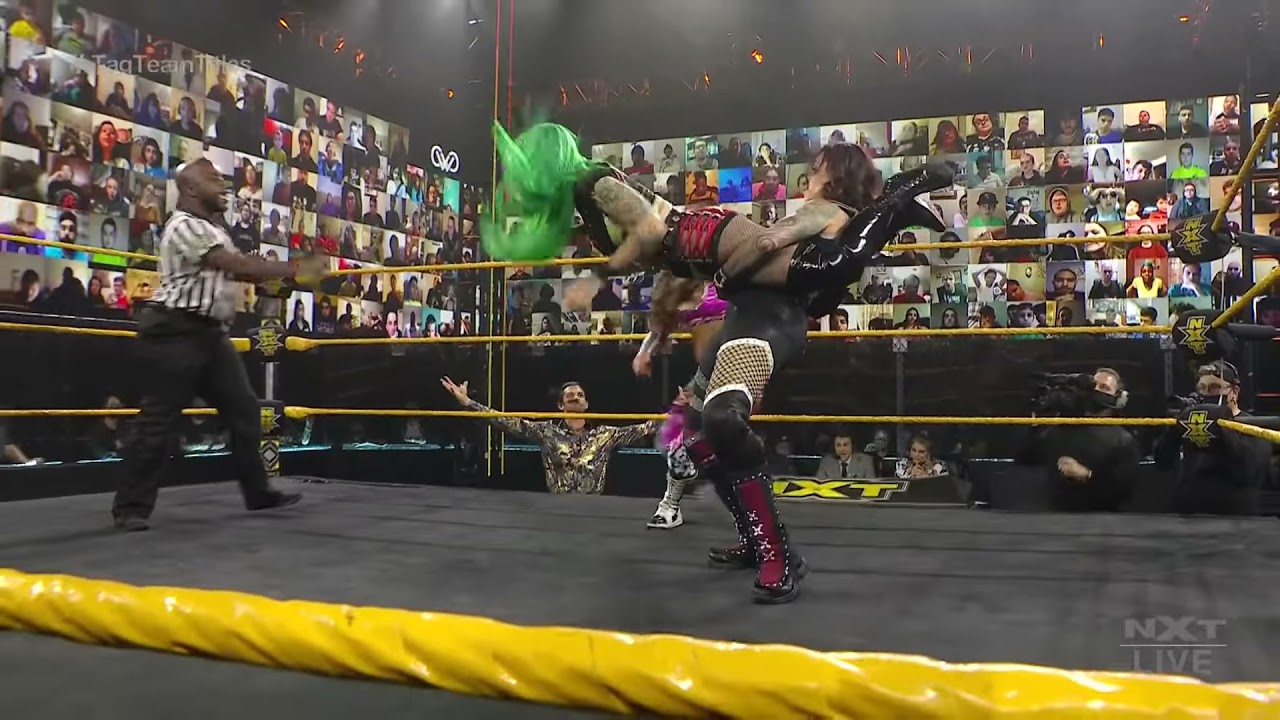 Shotzi Blackheart & Ember Moon vs. Mercedes Martinez & Aliyah: WWE NXT, March 24, 2021 background