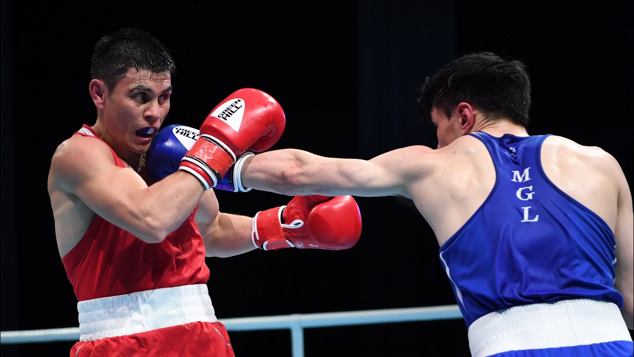 Zakir Safiullin (KAZ) vs. Baatarsukh Chinzorig (MGL) ASBC Asian Championships 2021 (64kg) background