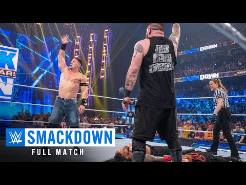 FULL MATCH: John Cena & Kevin Owens vs. Roman Reigns & Sami Zayn: SmackDown, Dec. 30, 2022 background