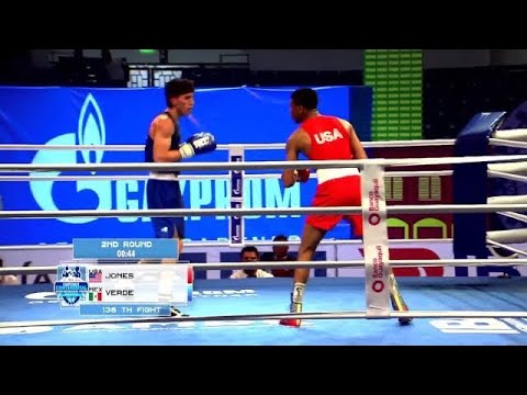 Omari Jones (USA) vs. Marco Verde (MEX) AMBC Championships 2022 SF’s (71kg) background