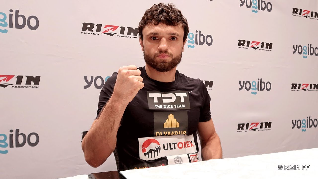 Yogibo presents RIZIN 28 ヴガール・ケラモフ 試合前インタビュー background