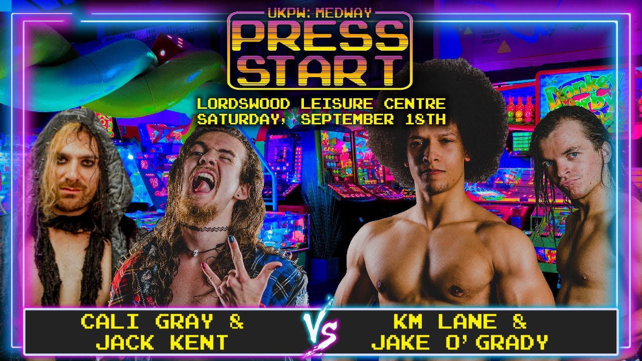 UKPW: FULL MATCH - Cali Gray & Jack Kent vs KM Lane & Jake O'Grady (TAG TEAM MATCH) background