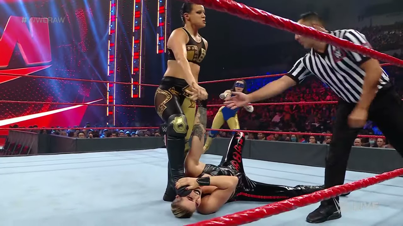 Nikki A.S.H. & Rhea Ripley vs. Shayna Baszler & Nia Jax: Raw, August 23, 2021 background