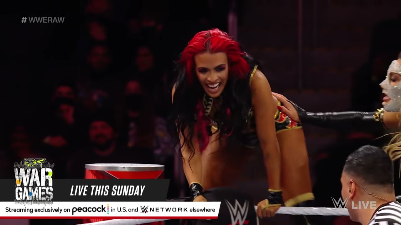 Brooke, Morgan, A.S.H., Ripley & Belair v Becky, Vega, Doudrop, Tamina & Carmella: Raw, Nov 29, 2021