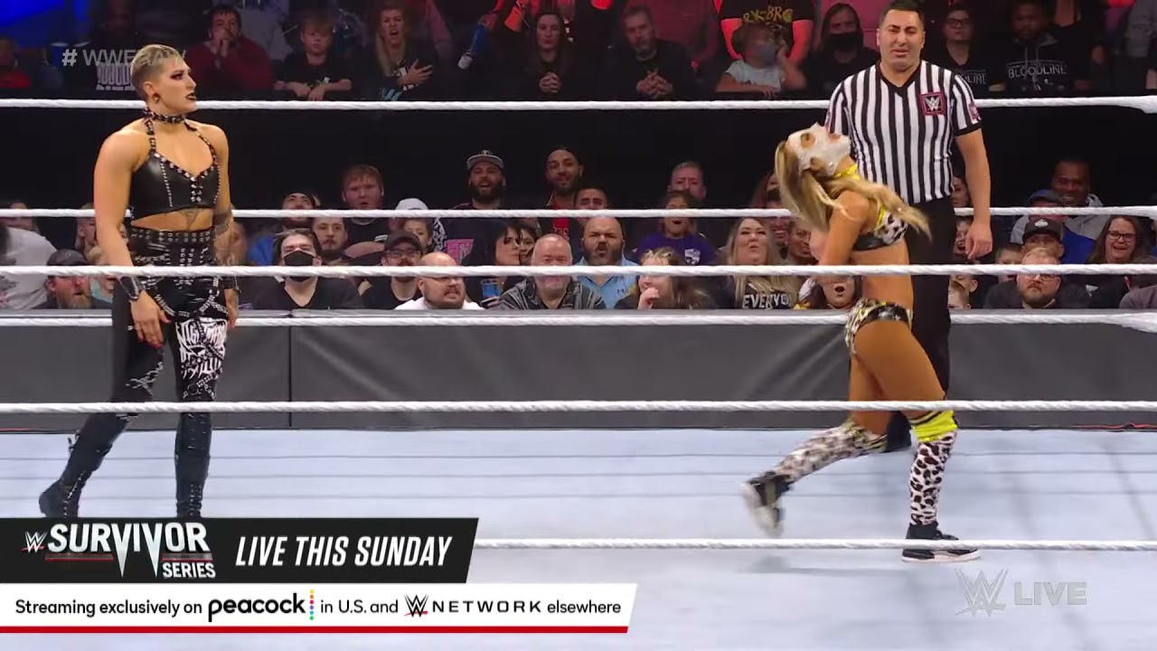 Rhea Ripley vs. Carmella: Raw, November 15, 2021 background