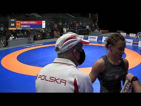 Round 3 WW - 55 kg: I. KHARIV CHYKH (UKR) v. R. ZASINA (POL)