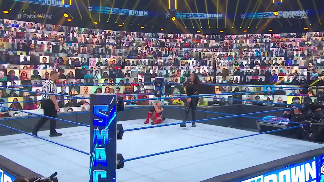 Nikki Cross vs. Lacey Evans vs. Alexa Bliss vs. Tamina – Fatal 4-Way Match: SmackDown, Sept 11, 2020 background
