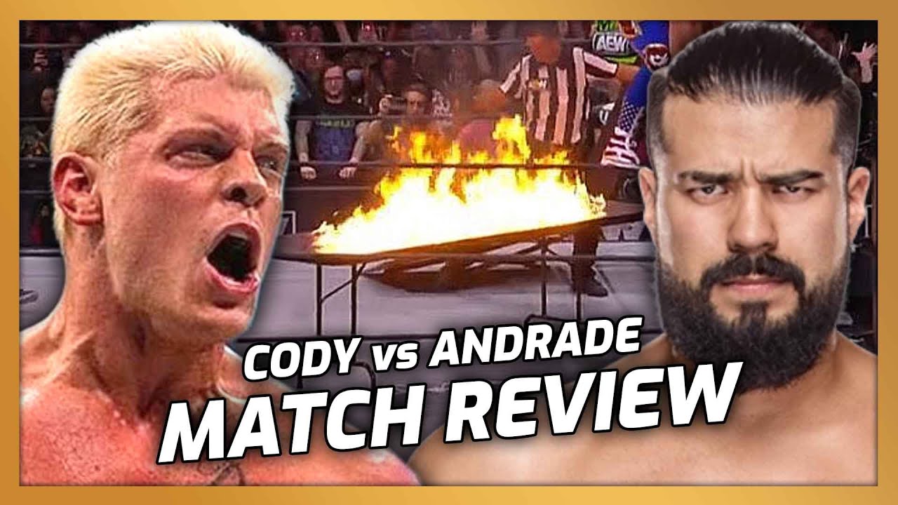 Cody Rhodes vs Andrade El Idolo Street Fight Match Review | AEW Dynamite 12/2/21 background