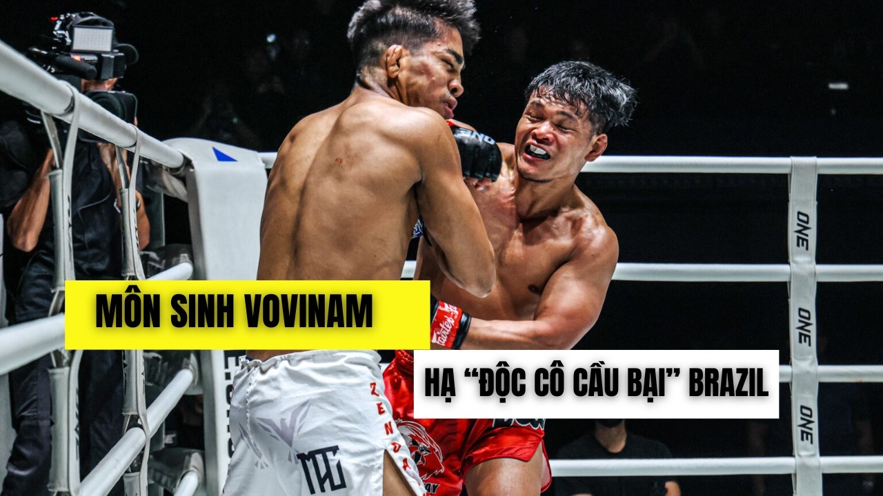 Cao thủ Vovinam ra đòn cực nặng hạ “Độc cô cầu bại” Brazil