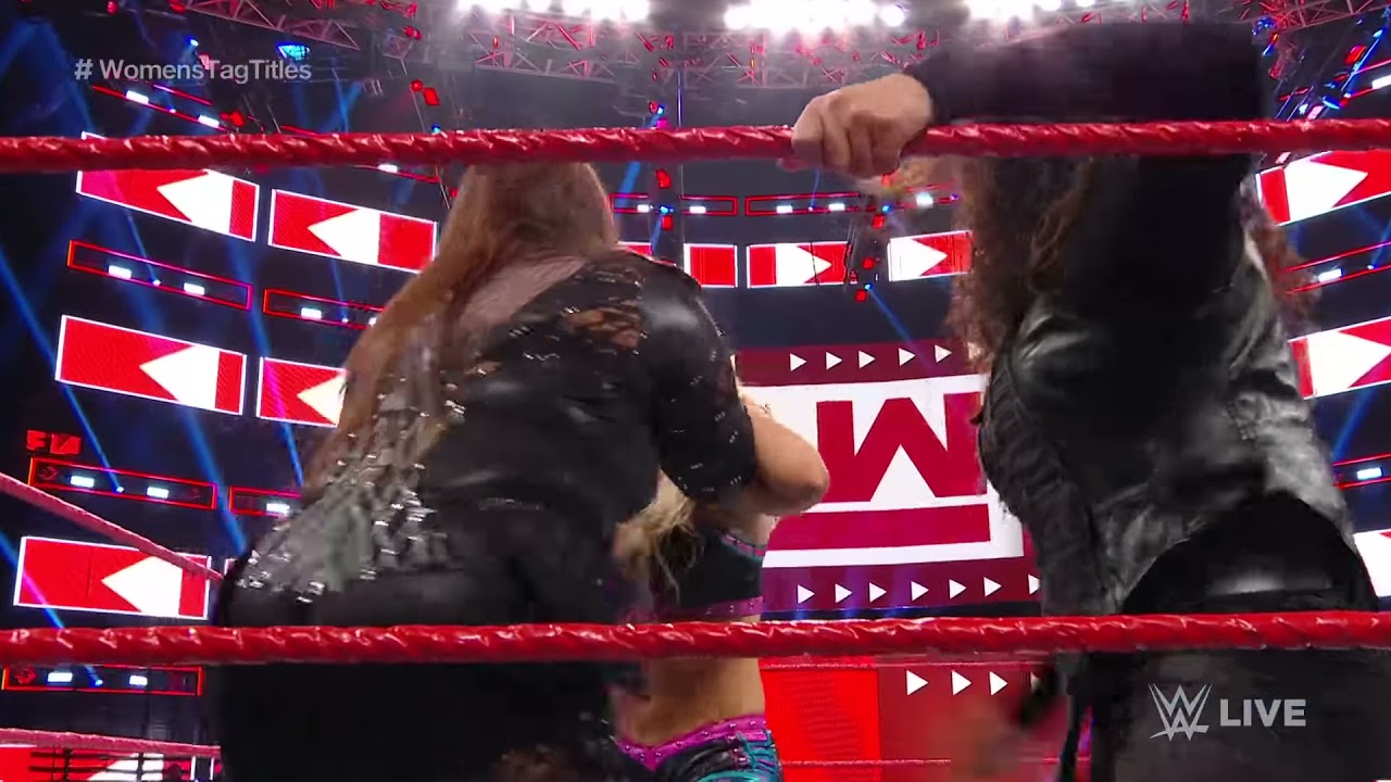 Tamina & Jax vs. James & Bliss - WWE Women's Tag Championships Qualifying Match: Raw, Jan. 28, 2019 background