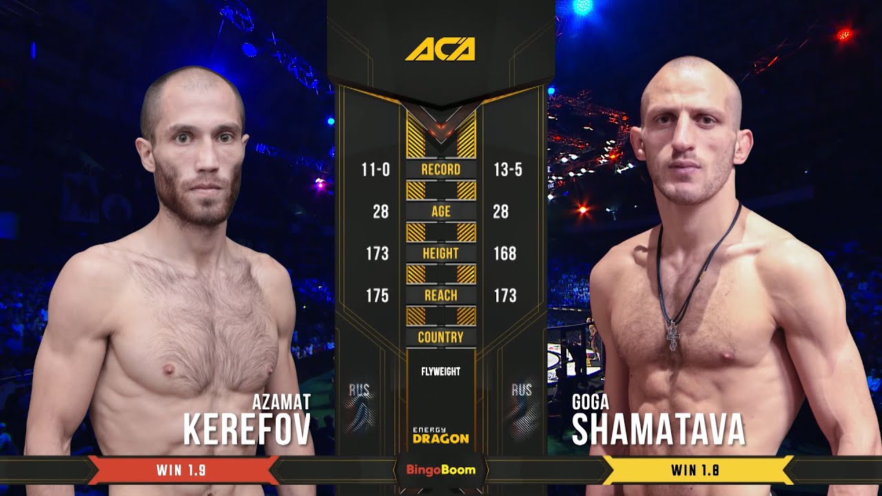 Азамат Керефов vs. Гога Шаматава | Azamat Kerefov vs. Goga Shamatava | ACA 97 background