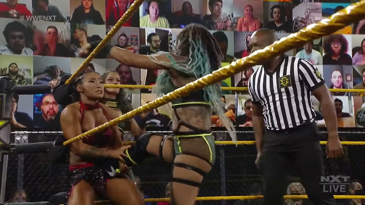 Xia Li vs. Kacy Catanzaro & Kayden Carter - 2-on-1 Handicap Match: WWE NXT, Mar. 31, 2021