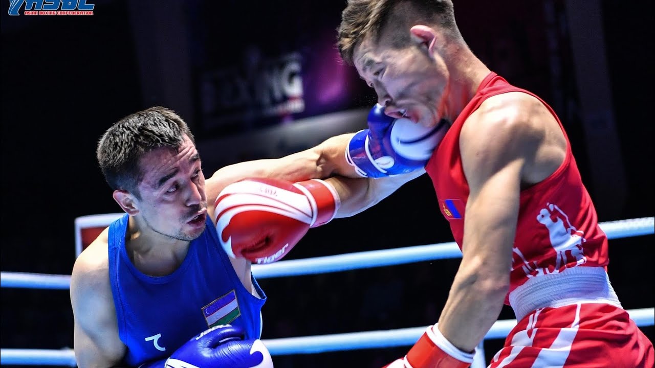 Hasanboy Dusmatov (UZB) vs. Enkhmandakh Kharkhuu (MGL) Asian Championships 2022 SF's (51kg)