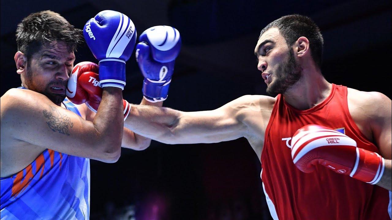 Lazizbek Mullojonov (UZB) vs. Narender Berwal (IND) Asian Championships 2022 SF's (92+kg) background