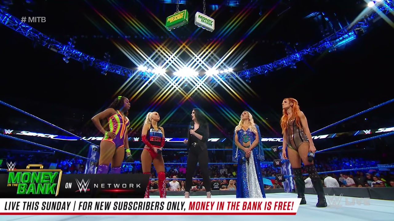 Paige hosts a Women's Money in the Bank Summit: SmackDown LIVE, June 12, 2018 background