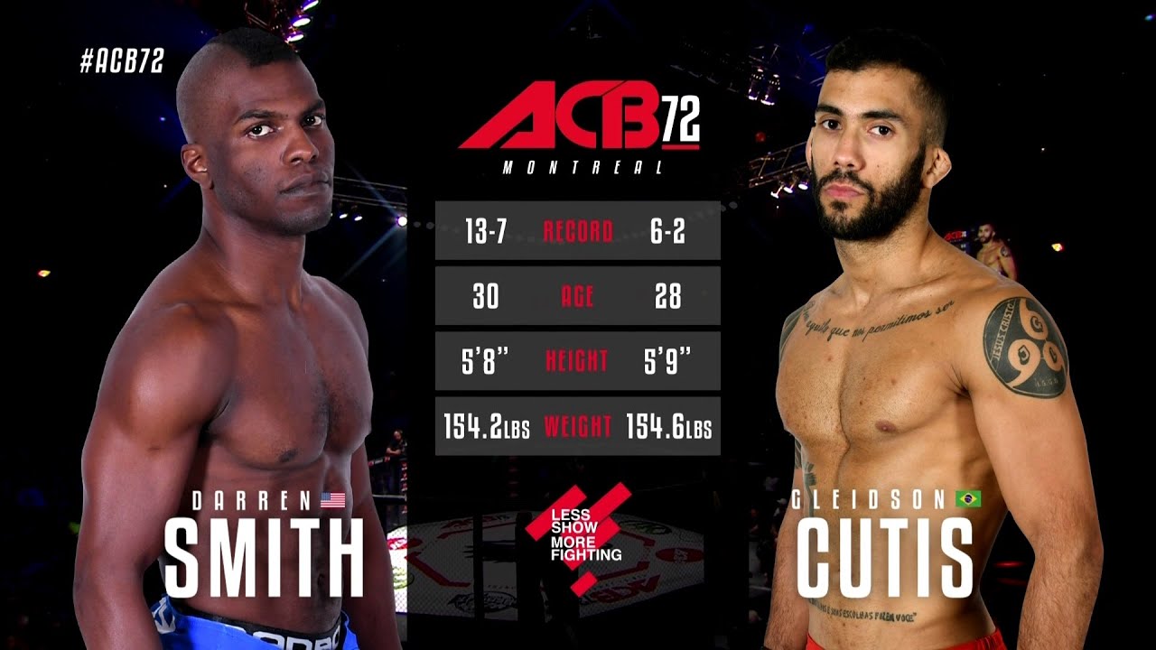 Даррен Смит Мл. vs. Глейдсон Мораес Кутис | Darren Smith Jr. vs. Gleidson Moraes Cutis | ACB 72 backdrop