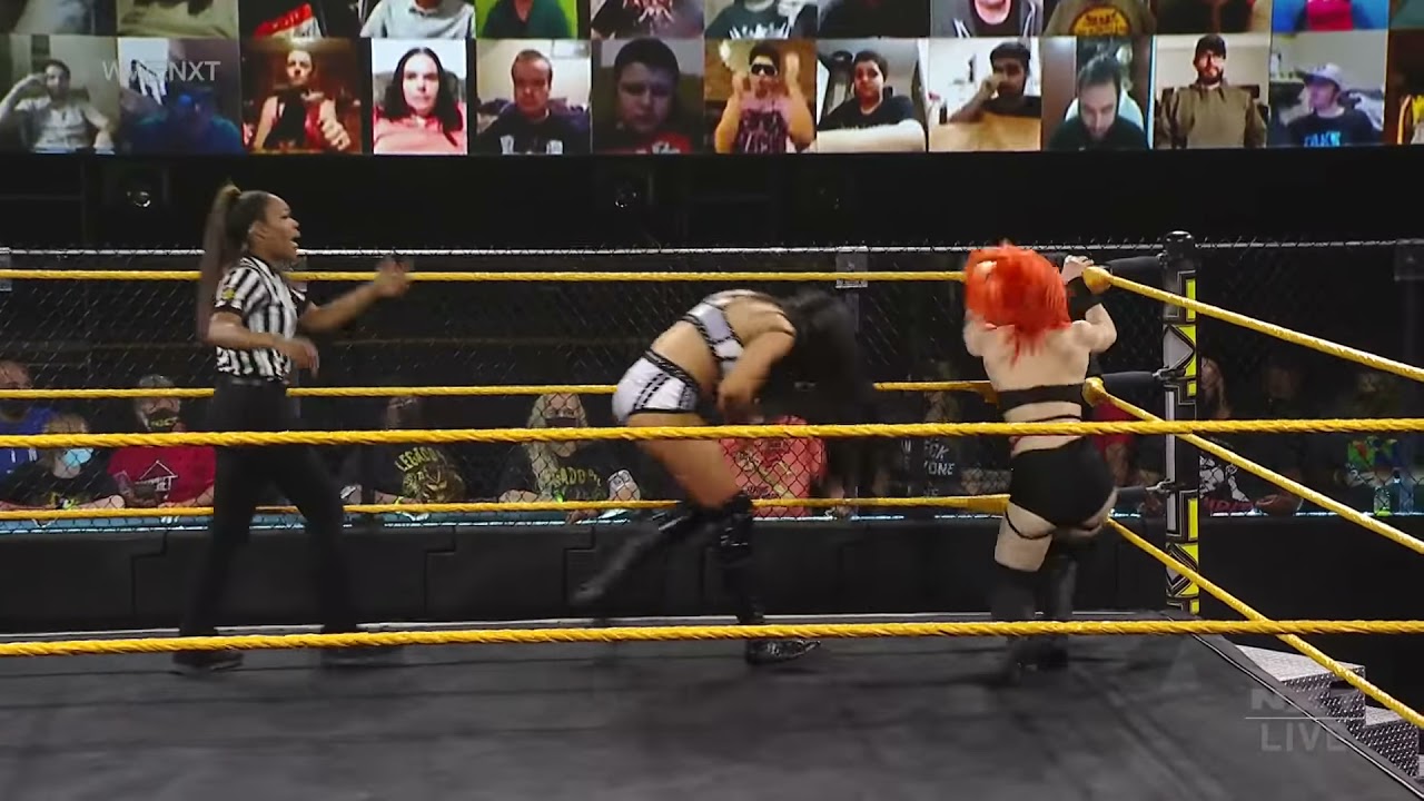 The Way vs. Zayda Ramier & Gigi Dolin: WWE NXT, Mar. 31, 2021 background