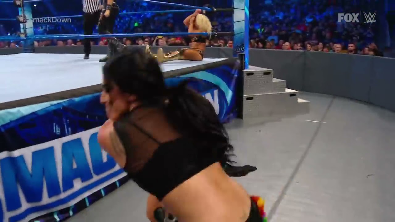 Tegan Nox & Rhea Ripley vs. Fire & Desire: SmackDown, Nov. 1, 2019 background