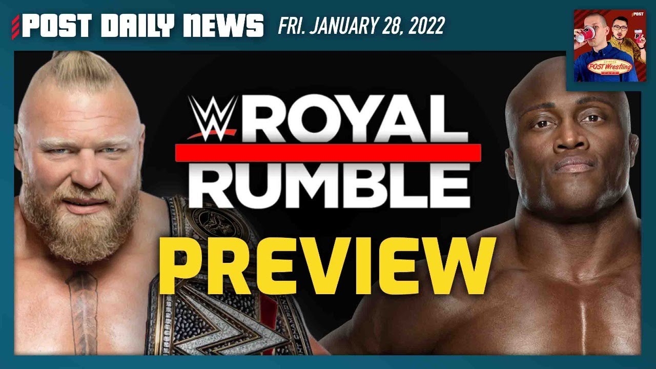 WWE Royal Rumble 2022 Preview w/ Ariel Helwani | POST News 1/28 background
