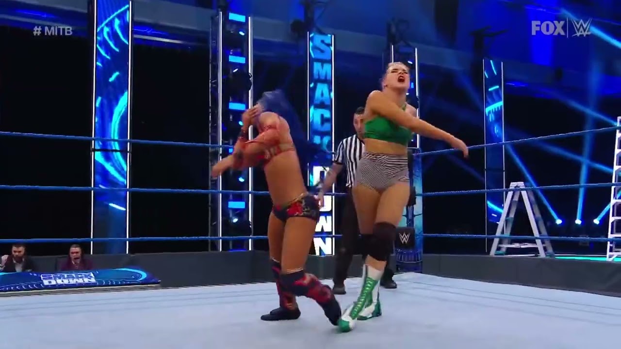 Lacey Evans vs. Sasha Banks – Money In The Bank Qualifying Match: SmackDown, April 24, 2020 background