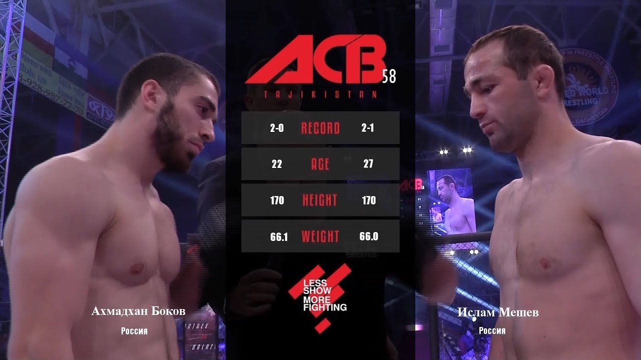 Ахмадхан Боков vs. Ислам Мешев | Akhmadkhan Bokov vs. Islam Meshev | ACB 58 - Young Eagles 17