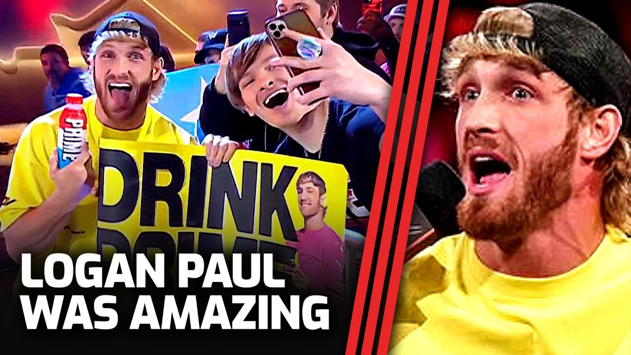 Logan Paul's amazing HEEL performance on WWE Raw background