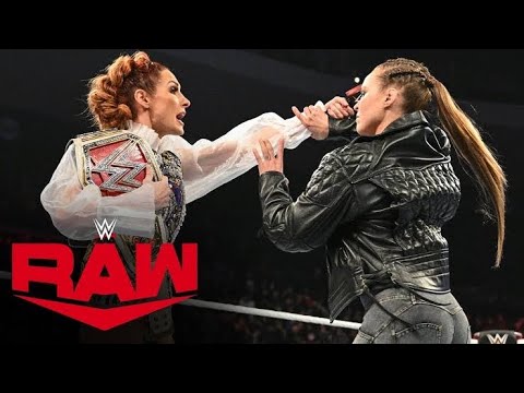 Ronda Rousey takes down Becky Lynch with WrestleMania decision looming: Raw, Jan. 31, 2022 background