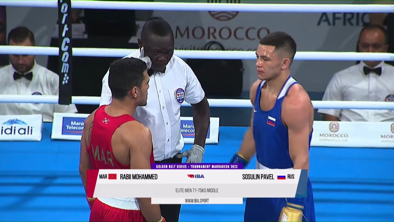 Mohammed Rabii (MAR) vs. Pavel Sosulin (RUS) Golden Belt Tournament 2023 (75kg) background