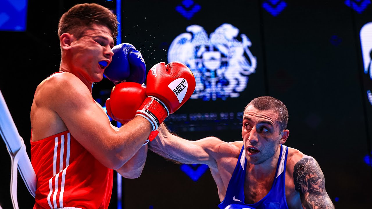 Georgii Kushitashvili (GEO) vs. Andrei Aradoaie (ROU) European Boxing Championships 2022 SF's (86kg)