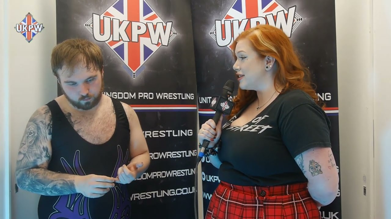 🎤Kymmie-A-Kiss caught up with The Suplex Merchant Alf Edwards after his match with David Francisco🎤