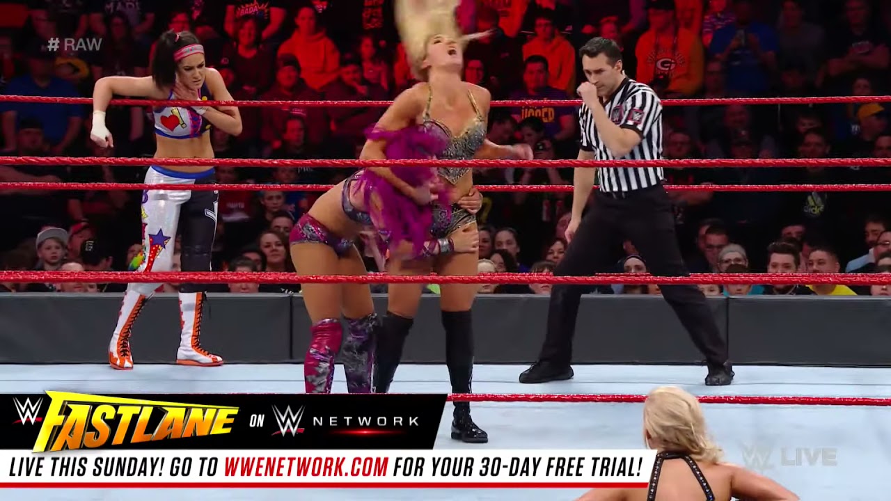 Nia Jax + Charlotte Flair vs. Sasha Banks + Bayley: Raw, February 27, 2017