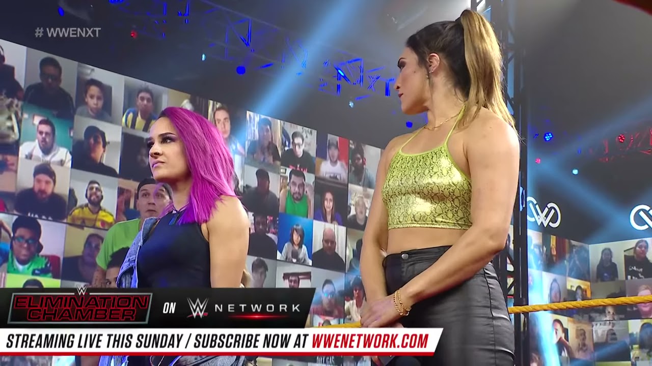 Shayna Baszler and Nia Jax confront Raquel González and Dakota Kai: NXT, Feb. 17, 2021