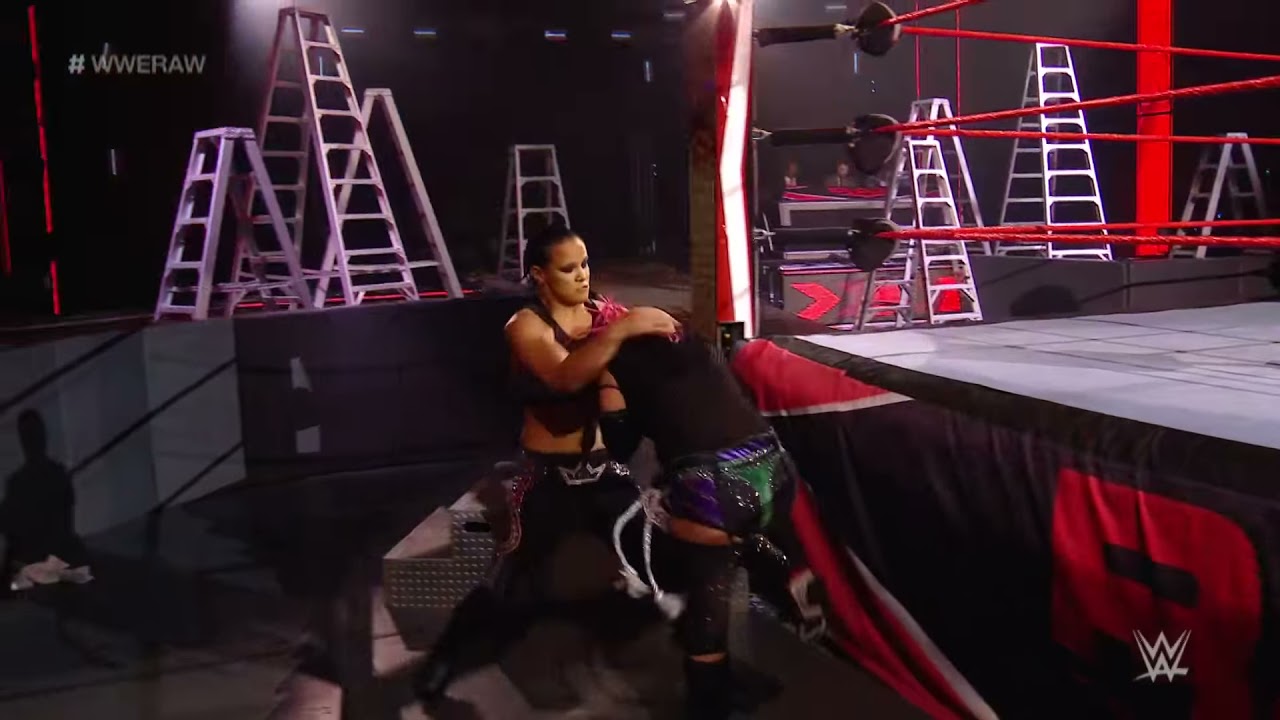 Nia Jax vs. Asuka vs. Shayna Baszler - Triple Threat Match: Raw, April 27, 2020 background