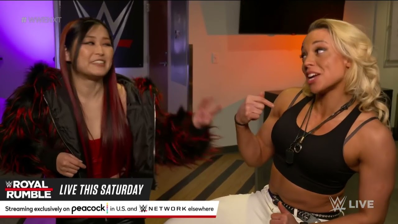 Zoey Stark urges Io Shirai to find a new tag team partner: NXT 2.0, Jan. 25, 2022 background