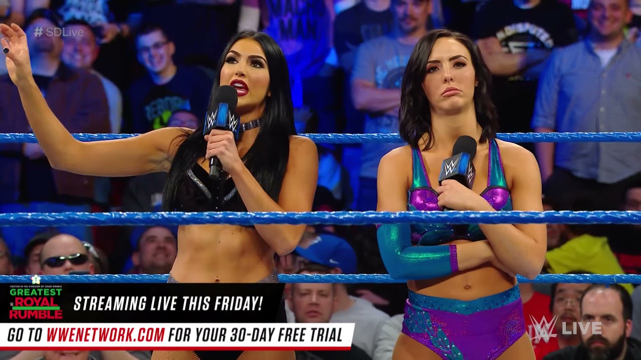 The IIconics vs. Becky Lynch & Asuka: SmackDown LIVE, Apr. 24, 2018 background