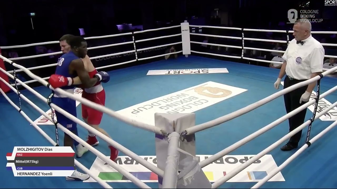 Yoenlis Hernández (CUB) vs. Dias Molzhigitov (KAZ) Cologne World Cup 2022 SF's (75kg)