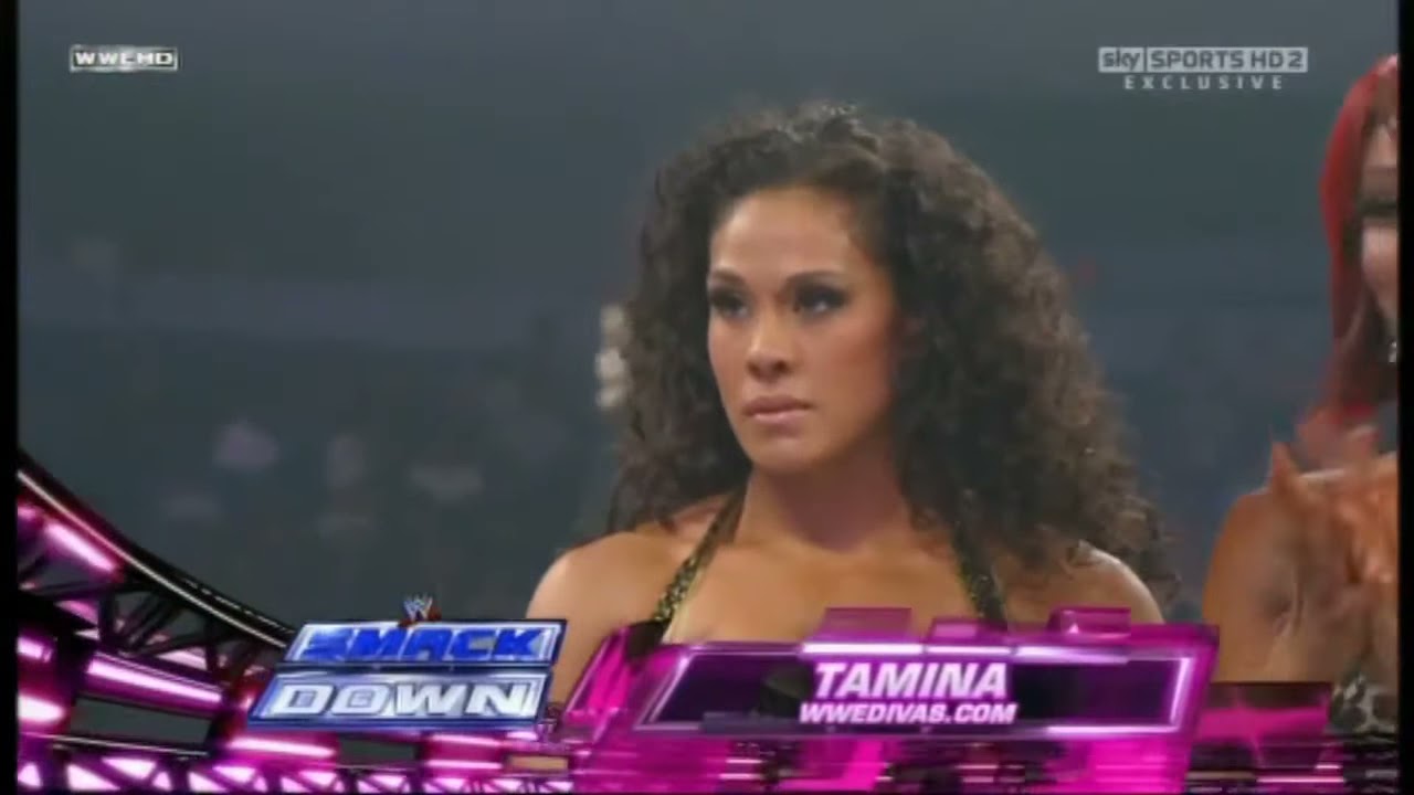 A.J. vs. Tamina Snuka: Smackdown, July 08, 2011 background