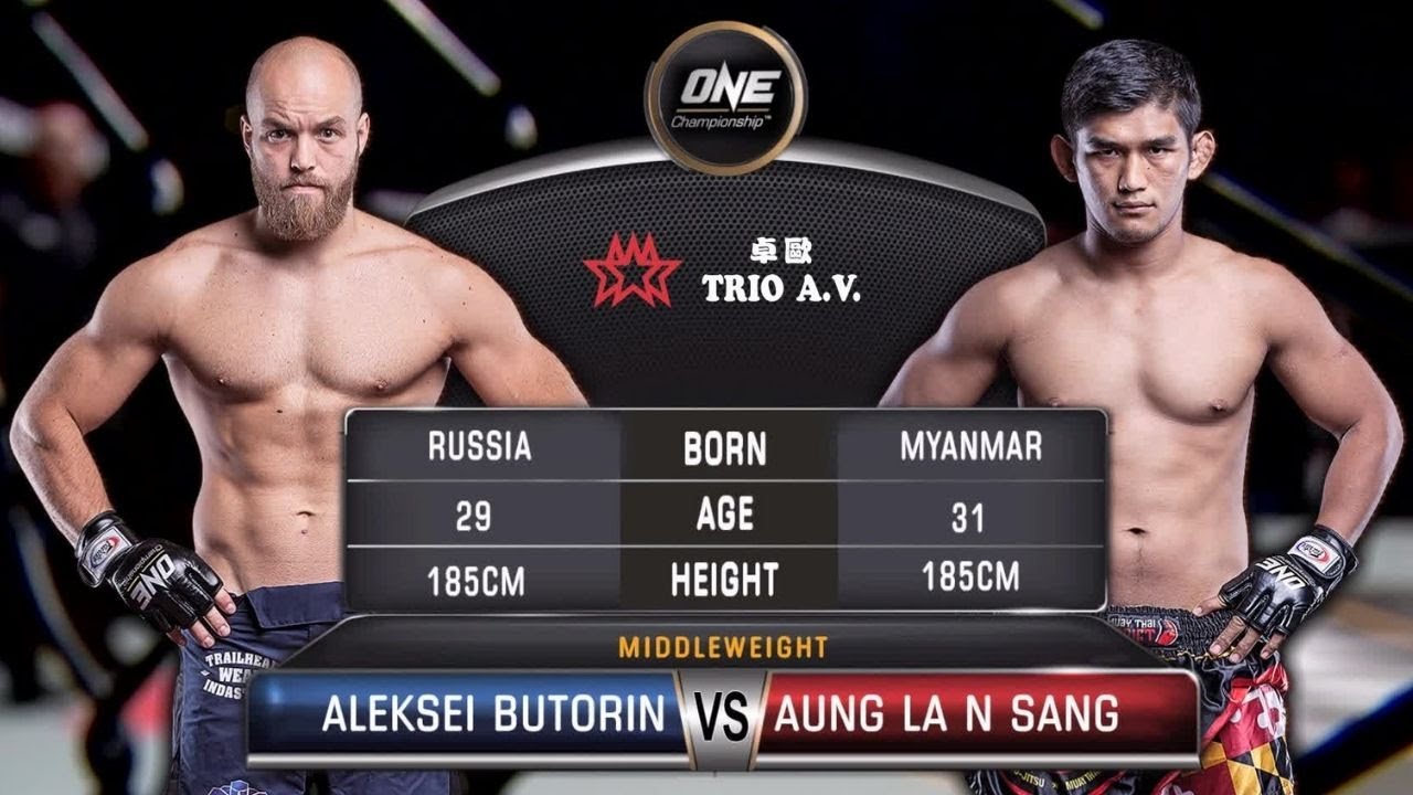 Aung La N Sang vs. Aleksei Butorin | ONE: BATTLEGROUND Fight Replay background
