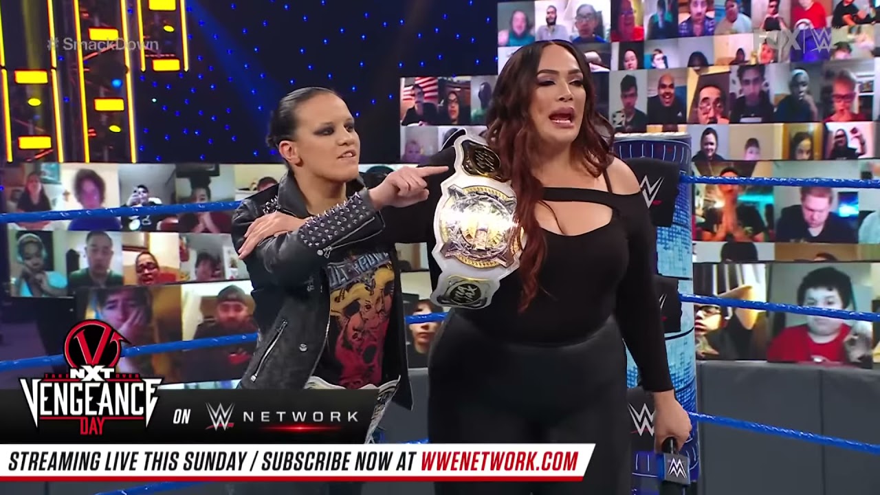 Belair & Banks are confronted by the WWE Women’s Tag Team Champions: SmackDown, February 12, 2021 background