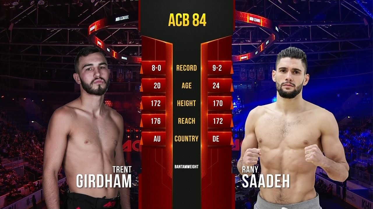 Трент Гирдхам vs. Рэни Сааде | Trent Girdham vs. Rany Saadeh | ACB 84