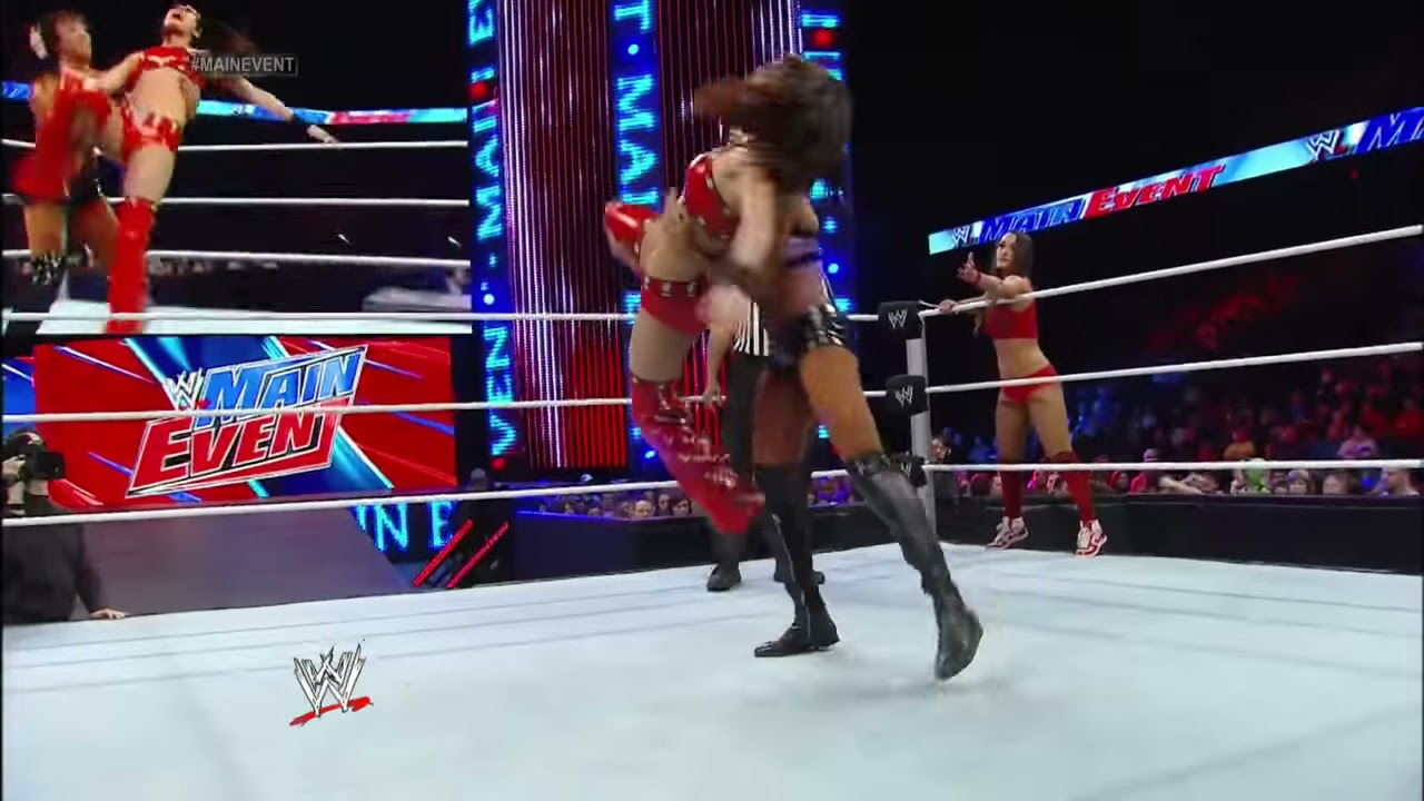The Bella Twins vs. Alicia Fox & Aksana: WWE Main Event, Jan. 22, 2014 background