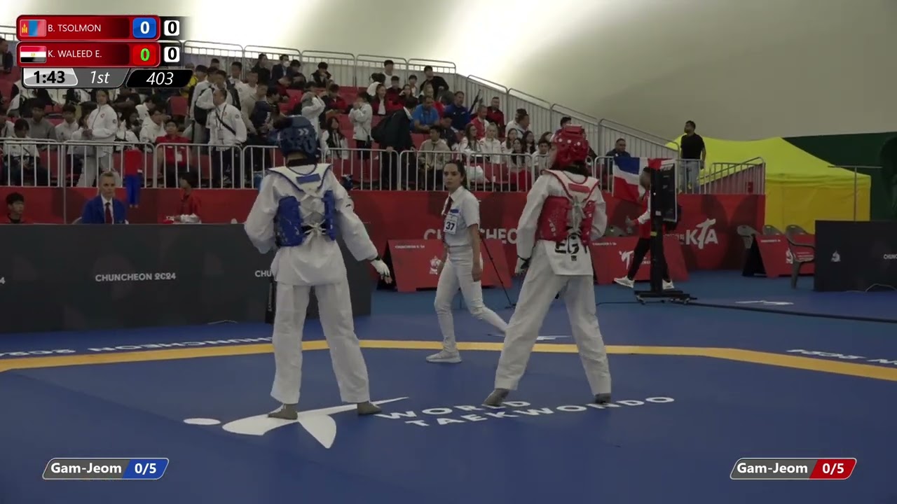 403 Round of 64 Women 52kg MGL B TSOLMON EGY K WALEED E