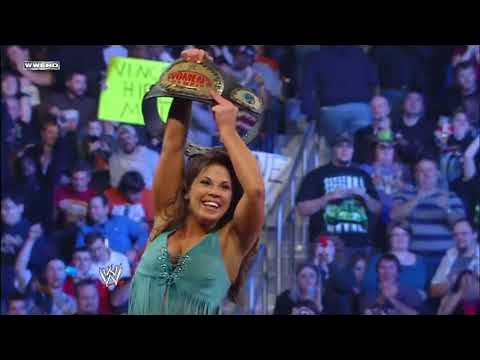 Mickie James vs. Michelle McCool - WWE Women's Championship Match: Royal Rumble 2010 background