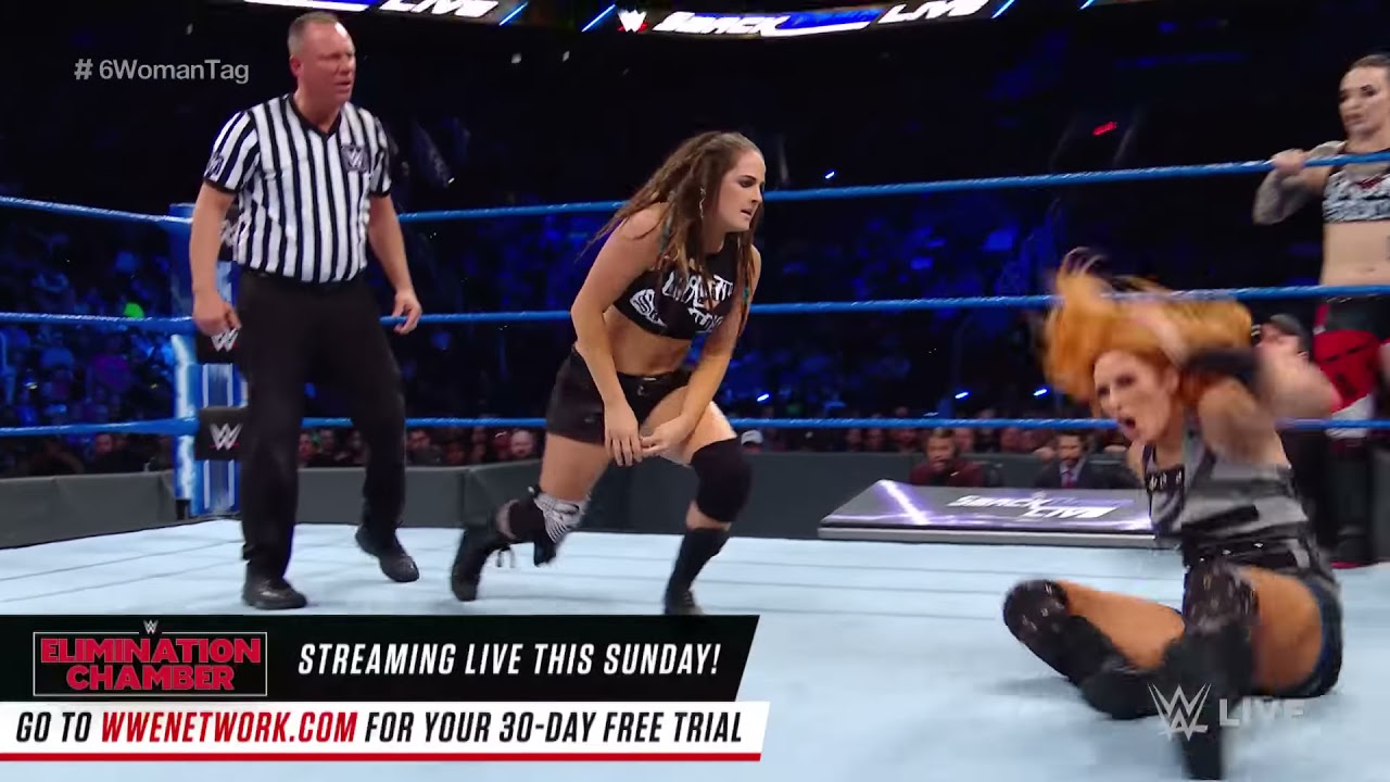 The Riott Squad vs. Naomi, Lynch & Flair - 6-Woman Tag Team Match: SmackDown LIVE, Feb. 20, 2018