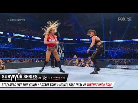 Rhea Ripley vs. Sasha Banks vs. Charlotte Flair – Triple Threat Match: SmackDown, November 22, 2019